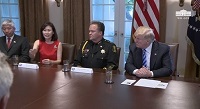 Michelle Steel at the Sanctuary City Roundtable with President Trump